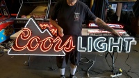 COORS LIGHT BEER NEON LIGHTED SIGN