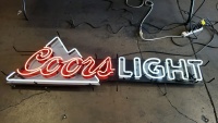 COORS LIGHT BEER NEON LIGHTED SIGN - 2