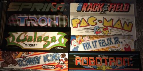 80'S CLASSIC ARCADE GAME MARQUEE'S HIGH RES.