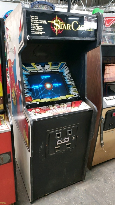 STAR CASTLE UPRIGHT CLASSIC ARCADE GAME CINEMATRONICS