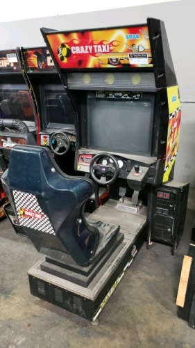 CRAZY TAXI SITDOWN ARCADE GAME SEGA CABINET