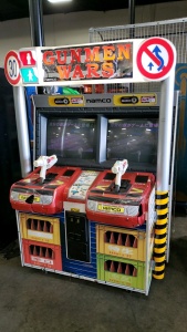 GUNMEN WARS DUAL FIXED SHOOTER ARCADE GAME NAMCO