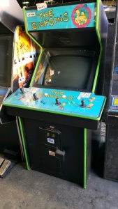 THE SIMPSONS 4 PLAYER KONAMI ARCADE GAME CABINET