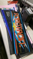 LOT OF 7 ARCADE GAME MARQUEE'S MISC.
