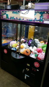 60" TOY MART PLUSH CLAW CRANE MACHINE RAINBOW