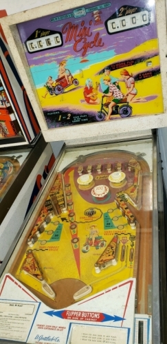 MINI CYCLE CLASSIC PINBALL MACHINE GOTTLIEB 1970