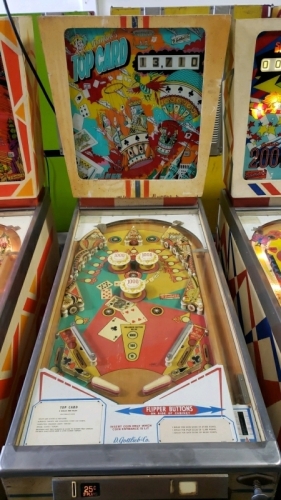 TOP CARD PINBALL MACHINE GOTTLIEB 1974