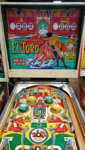 EL TORO CLASSIC PINBALL MACHINE WILLIAMS 1963